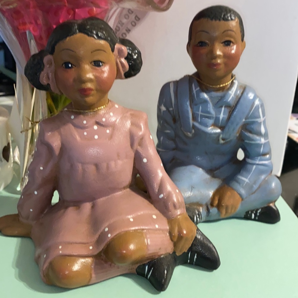 Boy and Girl Farm Figures by G & H crafts